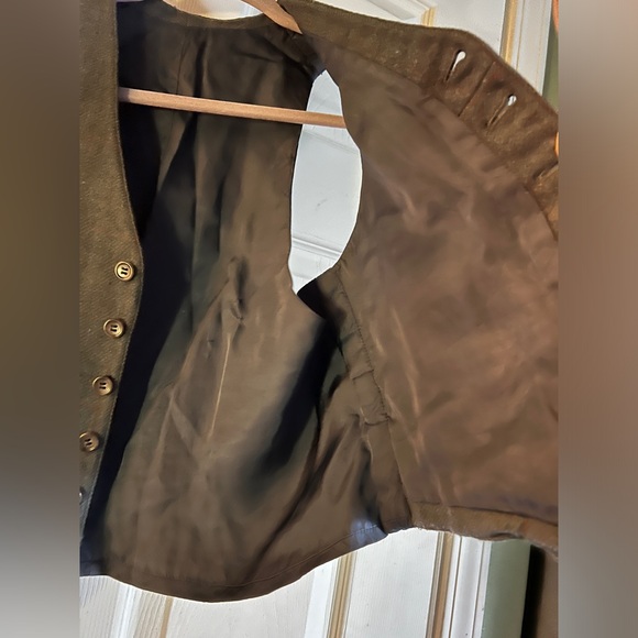 Vintage cowboy cut tweed vest with four front pockets - Picture 5 of 7